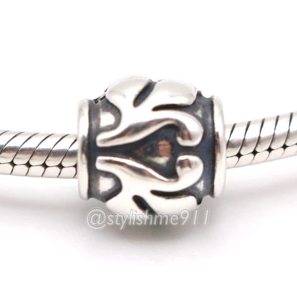 Authentic PANDORA Sterling Silver Floret Charm - 790493 - Picture 1 of 9